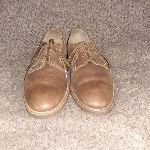 ROOTS CANADA-Vintage Brown Leather Oxfords-Latex Rubber Soles-Sz 8D-Excellent - Picture 3 of 7